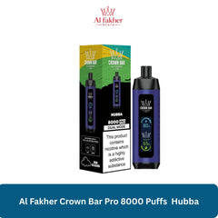 Al Fakher Crown Bar Pro 8000 Puffs Hubba