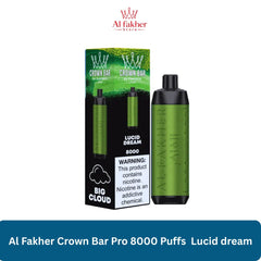Al Fakher Crown Bar Pro 8000 Puffs Lucid dream