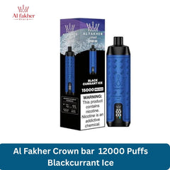 Al Fakher Crown bar 12000 Puffs Blackcurrant Ice