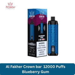 Al Fakher Crown bar 12000 Puffs Blueberry Gum