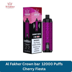 Al Fakher Crown bar 12000 Puffs Cherry Fiesta