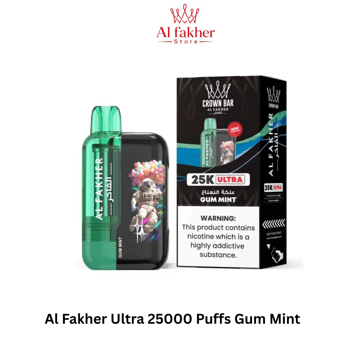 Al Fakher Ultra 25000 Puffs Gum Mint