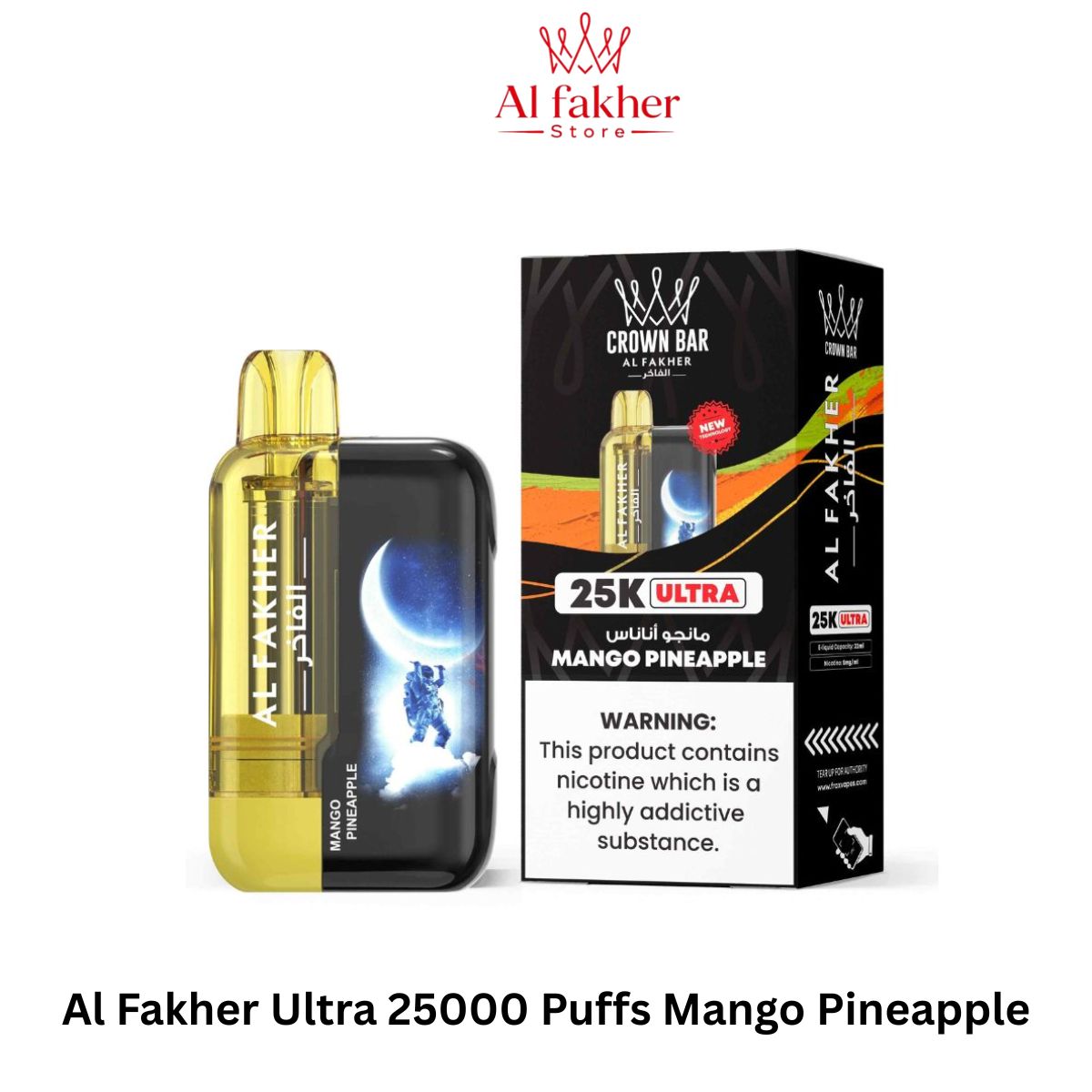 Al Fakher Ultra 25000 Puffs Mango Pineapple