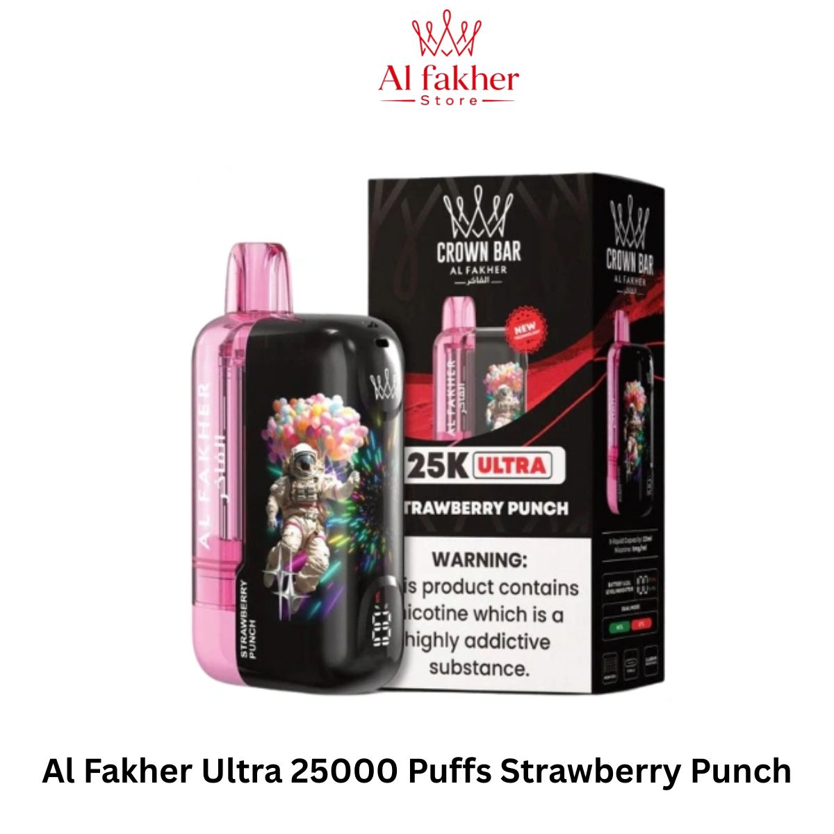Al Fakher Ultra 25000 Puffs Strawberry Punch