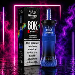 Al Fakher Crown Bar E-Hose X 60000 Puffs  Blueberry Lemonade