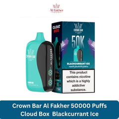 Crown Bar Al Fakher 50000 Puffs Cloud Box Blackcurrant Ice
