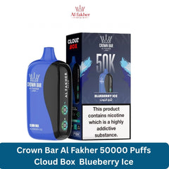 Crown Bar Al Fakher 50000 Puffs Cloud Box Blueberry Ice