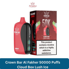 Crown Bar Al Fakher 50000 Puffs Cloud Box Lush Ice