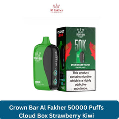 Crown Bar Al Fakher 50000 Puffs Cloud Box Strawberry Kiwi