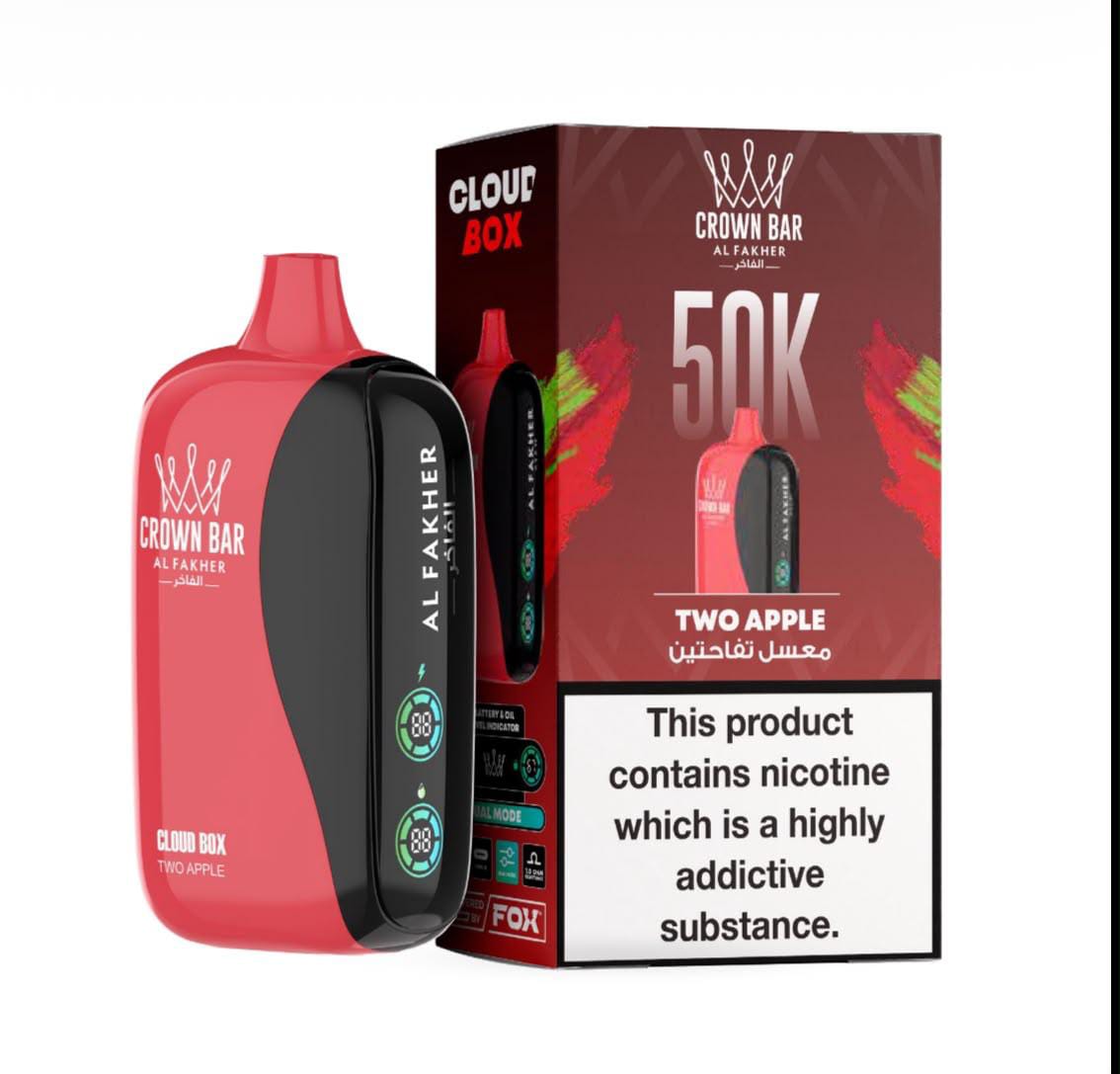 Al Fakher 50000 Puffs Cloud Box Crown Bar Disposable Vape